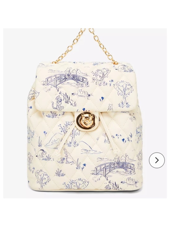 Disney Handbags - Disney Winnie the Pooh Toile Quilted Drawstring Backpack